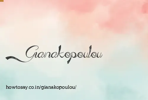Gianakopoulou