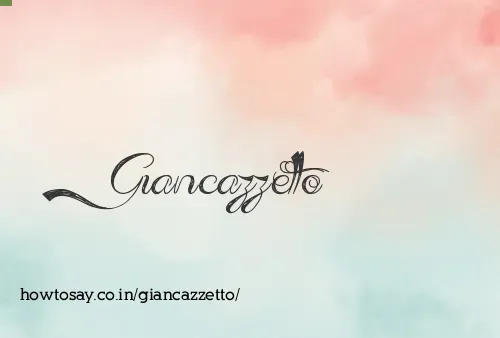 Giancazzetto