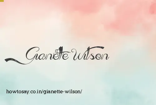 Gianette Wilson