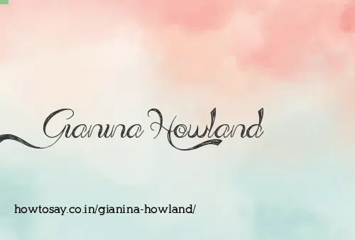 Gianina Howland
