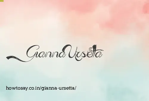 Gianna Ursetta