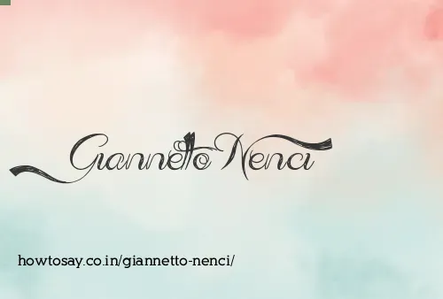 Giannetto Nenci