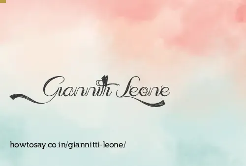 Giannitti Leone