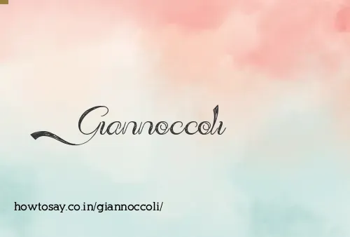 Giannoccoli