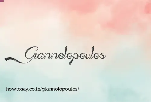Giannolopoulos