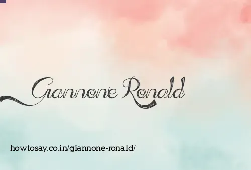 Giannone Ronald