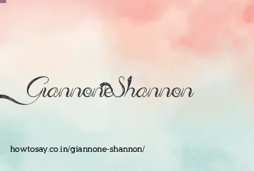 Giannone Shannon