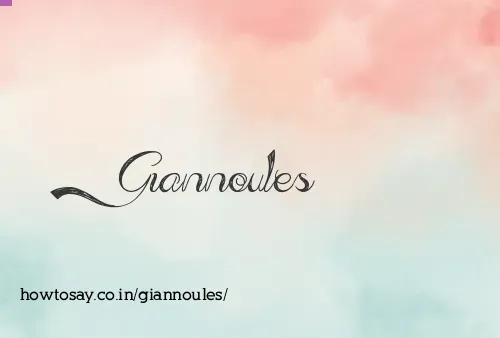 Giannoules