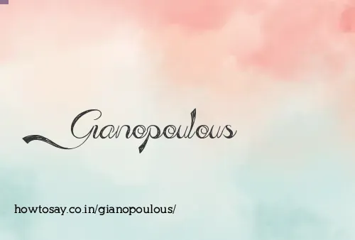 Gianopoulous