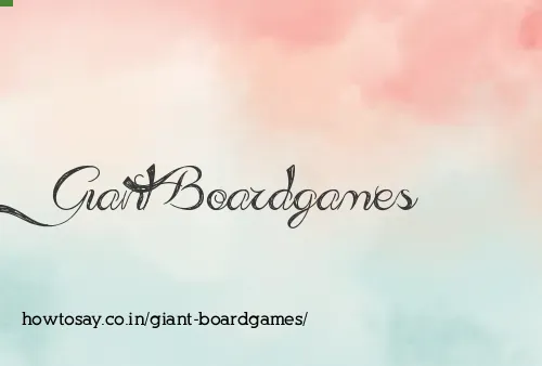 Giant Boardgames