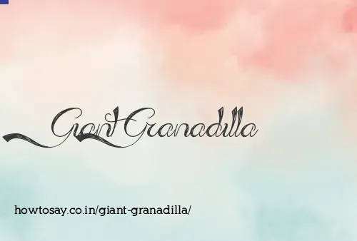 Giant Granadilla