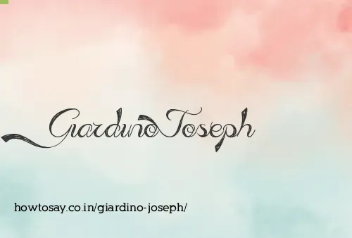 Giardino Joseph