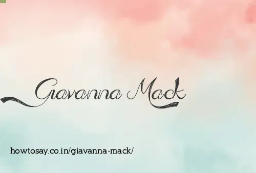 Giavanna Mack