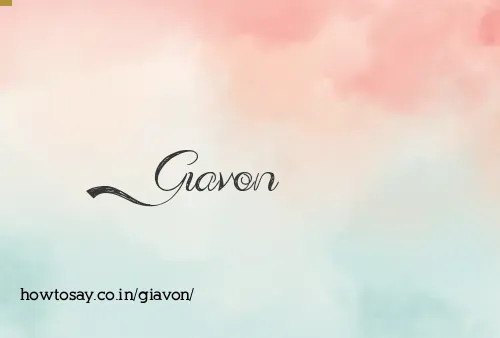 Giavon