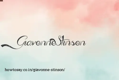 Giavonne Stinson
