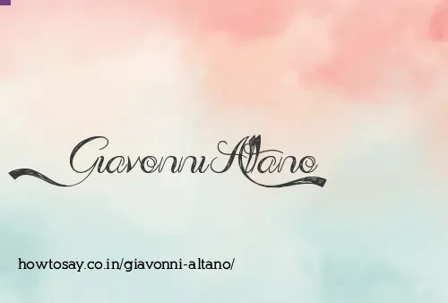 Giavonni Altano