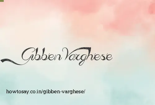 Gibben Varghese
