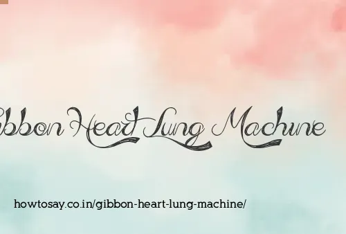 Gibbon Heart Lung Machine