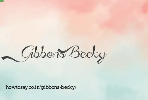Gibbons Becky