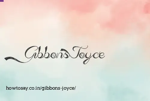 Gibbons Joyce