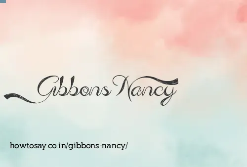 Gibbons Nancy