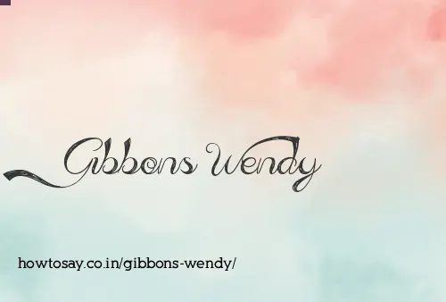 Gibbons Wendy