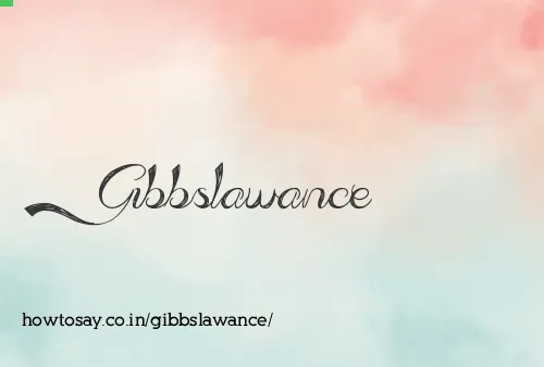 Gibbslawance