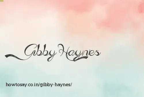 Gibby Haynes