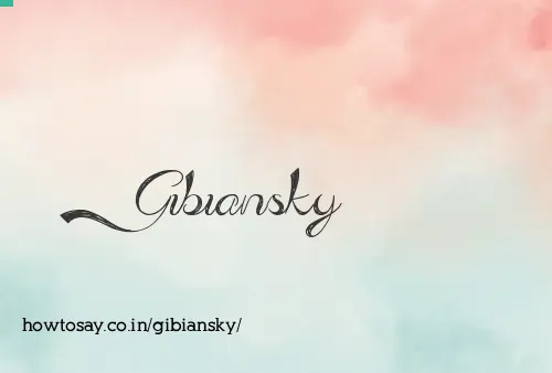 Gibiansky