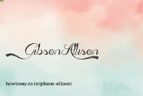 Gibson Allison