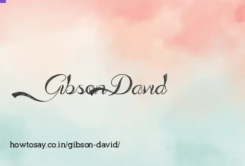 Gibson David