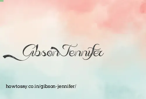 Gibson Jennifer