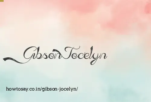 Gibson Jocelyn