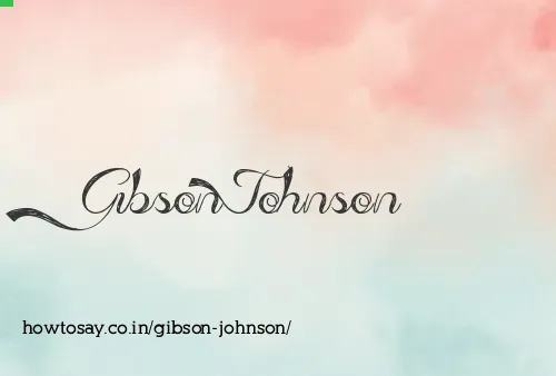 Gibson Johnson