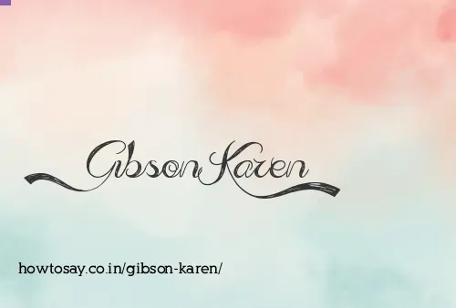 Gibson Karen