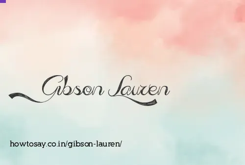 Gibson Lauren