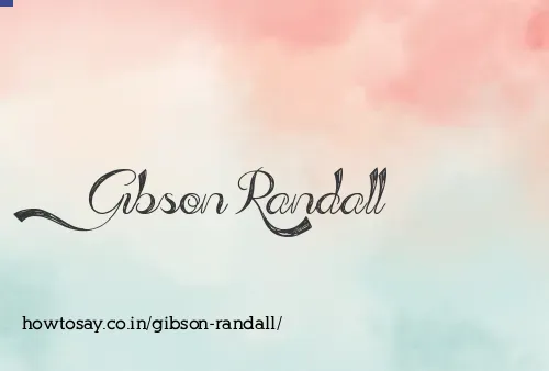 Gibson Randall