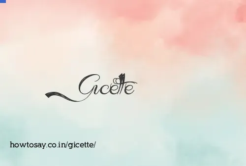 Gicette