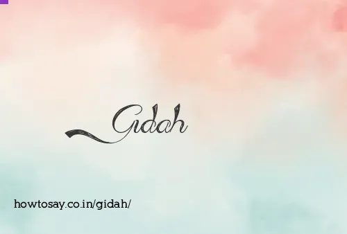 Gidah