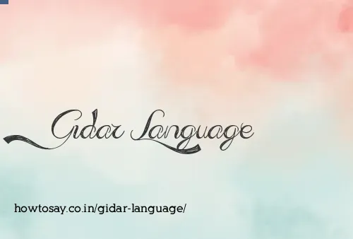 Gidar Language