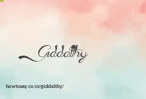 Giddalthy
