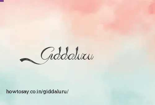 Giddaluru