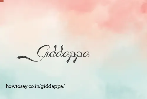 Giddappa