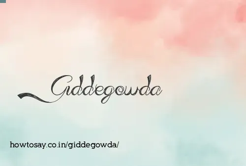 Giddegowda