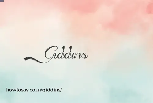 Giddins