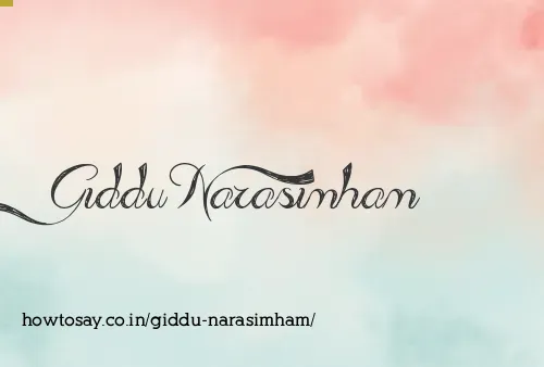 Giddu Narasimham