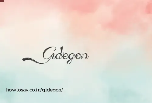 Gidegon