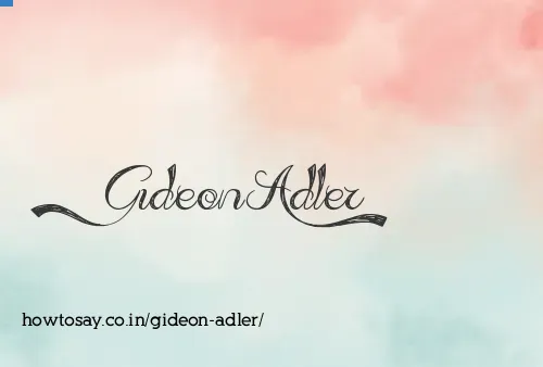 Gideon Adler