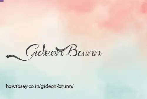 Gideon Brunn