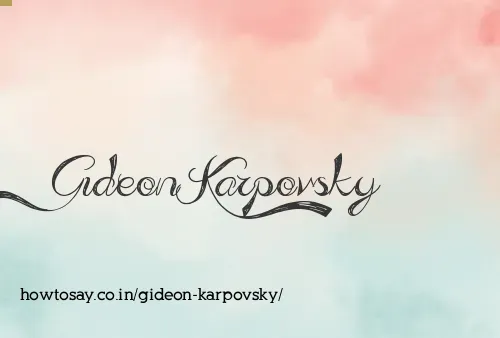 Gideon Karpovsky